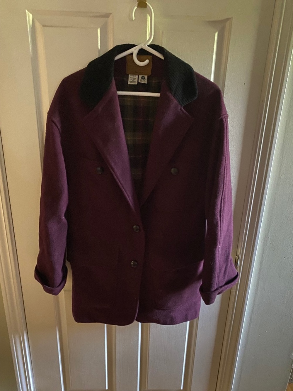 Burgundy wool blazer